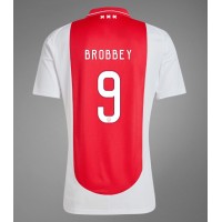 Maglia Calcio Ajax Brian Brobbey #9 Prima Divisa 2024-25 Manica Corta